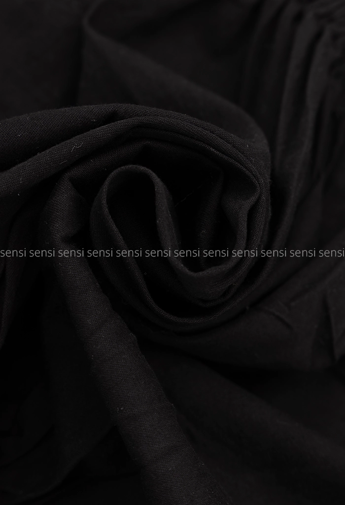 نیم تنه کتان سرشانه کش کد1005089